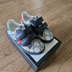Gucci Kids Sneakers with Black and Red Accents
